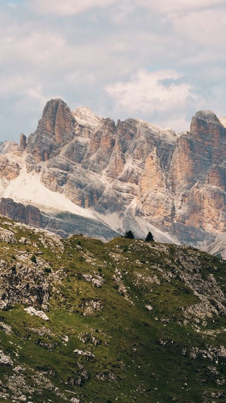 The pinnacles of Croda da Lago and Lastoi de Formin