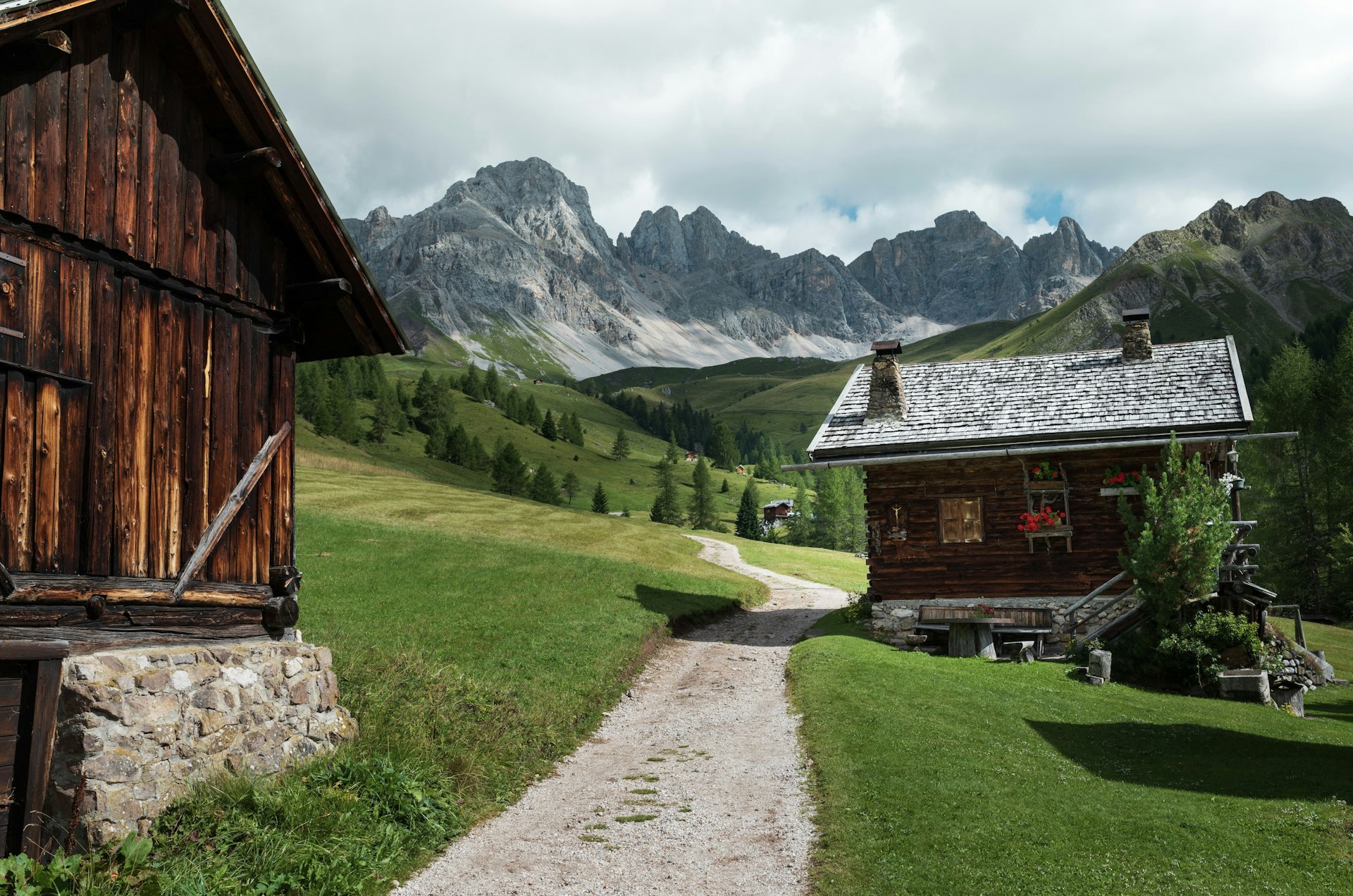 Mountain hut in the Dolomites
